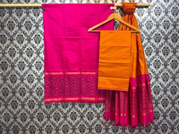 Pochampally Ikkat Silk Mix Unstitched Ethnic Dress Materials -CKSMDM00027