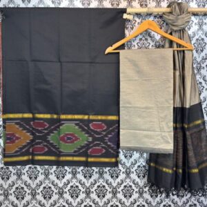Pochampally Ikkat Silk Mix Unstitched Ethnic Dress Materials -CKSMDM00028