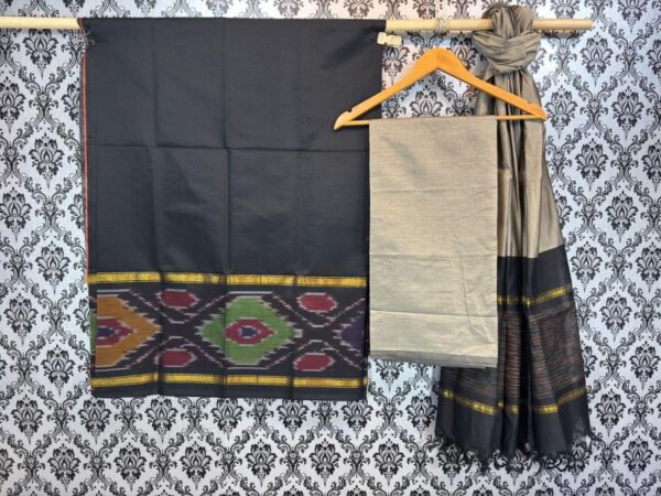 Pochampally Ikkat Silk Mix Unstitched Ethnic Dress Materials -CKSMDM00028
