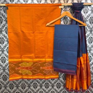 Pochampally Ikkat Silk Mix Unstitched Ethnic Dress Materials -CKSMDM0003
