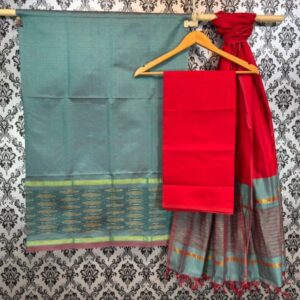 Pochampally Ikkat Silk Mix Unstitched Ethnic Dress Materials -CKSMDM00033
