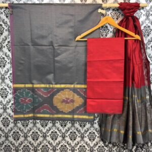 Pochampally Ikkat Silk Mix Unstitched Ethnic Dress Materials -CKSMDM00038