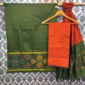 Pochampally Ikkat Silk Mix Unstitched Ethnic Dress Materials -CKSMDM00040