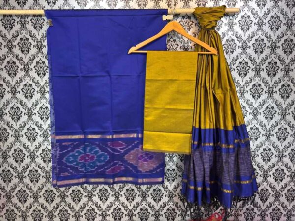 Pochampally silk mix dress materials wholesale price, Pochampally Ikkat Silk Dress materials, Ikkat Pattu dress materials