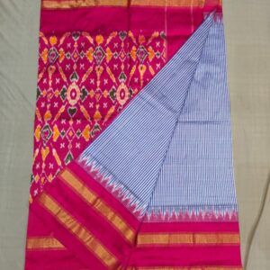 Pochampally Double Ikkat Silk Sarees With Blouse | Handloom Sarees -PRSS99002