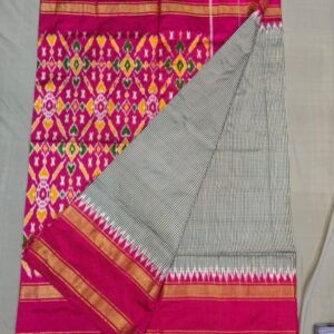 Pochampally Double Ikkat Silk Sarees With Blouse | Handloom Sarees -PRSS99003