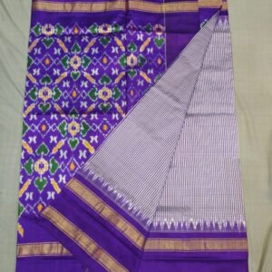 Pochampally Double Ikkat Silk Sarees With Blouse | Handloom Sarees -PRSS99006