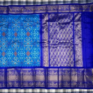 Pochampally Ikkat Silk Kanchi Border Sarees -SMKS18001