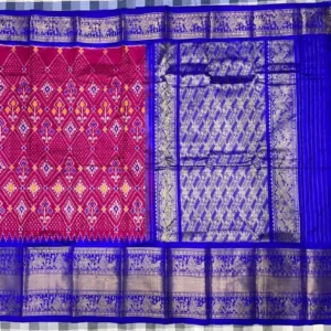 Pochampally Ikkat Silk Kanchi Border Sarees -SMKS18004