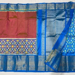 Pochampally Ikkat Silk Kanchi Border Sarees -SMKS18005