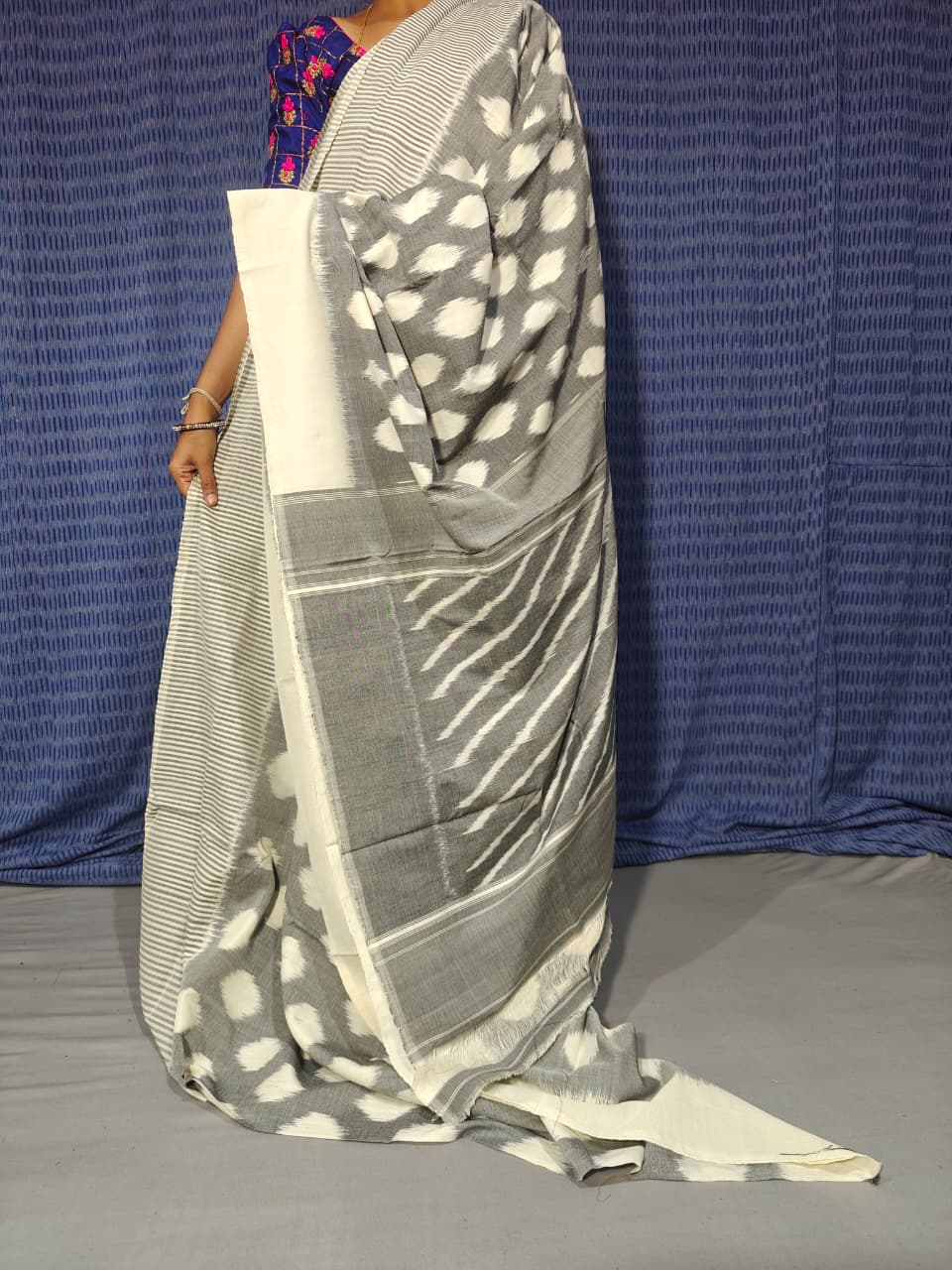 Pochampally Double Ikkat Mercerized Cotton Sarees -PRSM29012