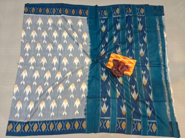 Pochampally Double Ikkat Mercerized Cotton Sarees -PRSM29014