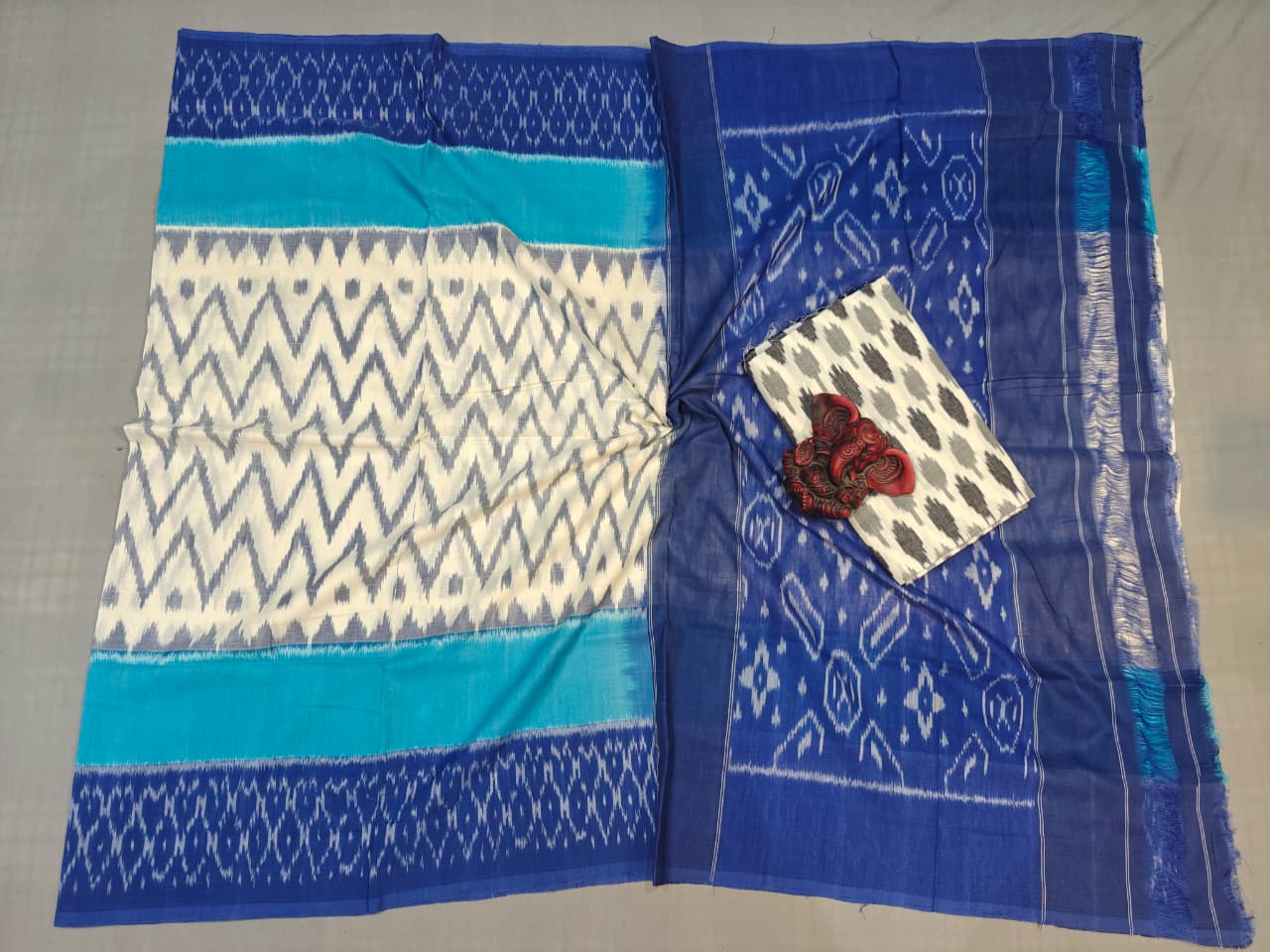 Pochampally Double Ikkat Mercerized Cotton Sarees -PRSM29014