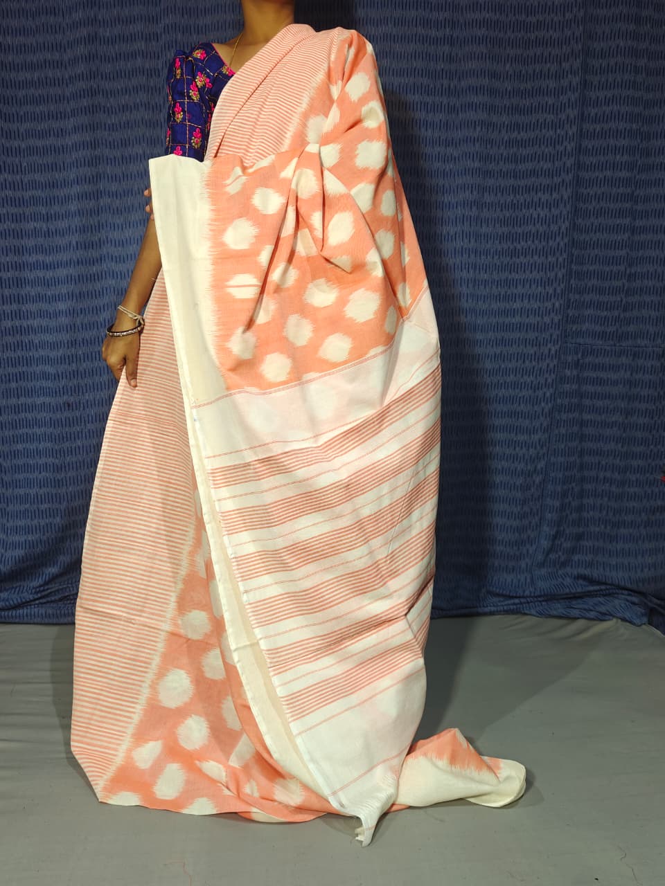 Pochampally Double Ikkat Mercerized Cotton Sarees -PRSM29017