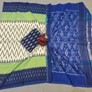 Pochampally Double Ikkat Mercerized Cotton Sarees -PRSM29018