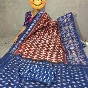 Pochampally Double Ikkat Mercerized Cotton Sarees -PRSM29022