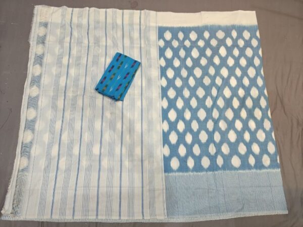 Pochampally Double Ikkat Mercerized Cotton Sarees -PRSM29024