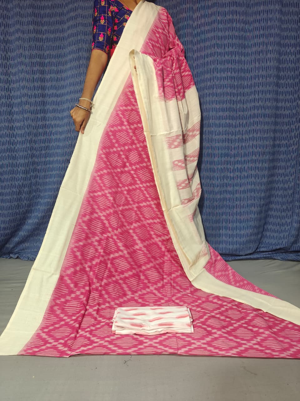 Pochampally Double Ikkat Mercerized Cotton Sarees -PRSM29025