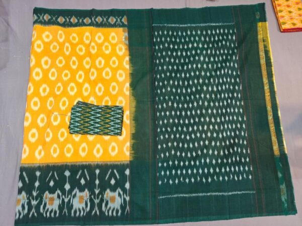 Pochampally Double Ikkat Mercerized Cotton Sarees -PRSM29027