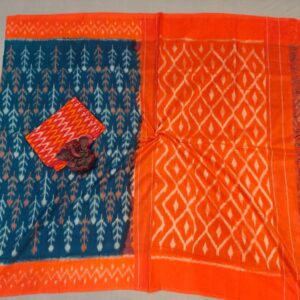 Pochampally Double Ikkat Mercerized Cotton Sarees -PRSM29003