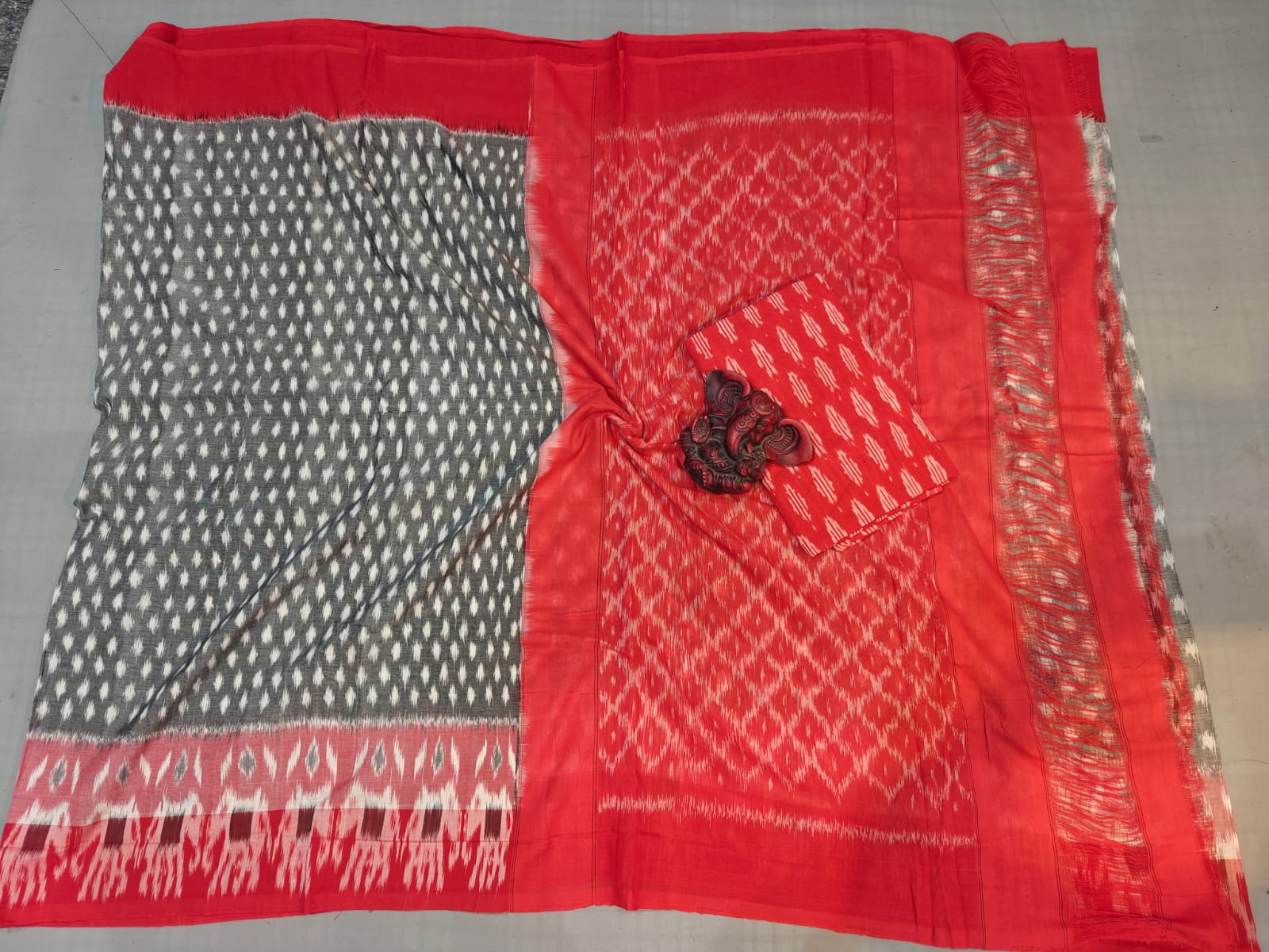 Pochampally Double Ikkat Mercerized Cotton Sarees -PRSM29003