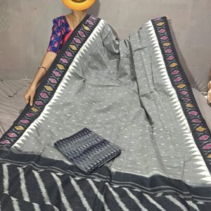 Pochampally Double Ikkat Mercerized Cotton Sarees -PRSM29031