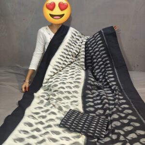 Pochampally Double Ikkat Mercerized Cotton Sarees -PRSM29033