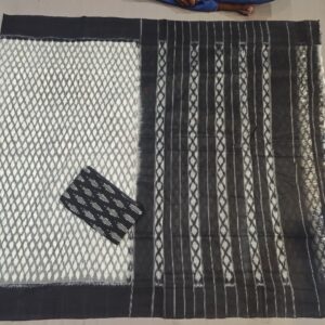 Pochampally Double Ikkat Mercerized Cotton Sarees -PRSM29037