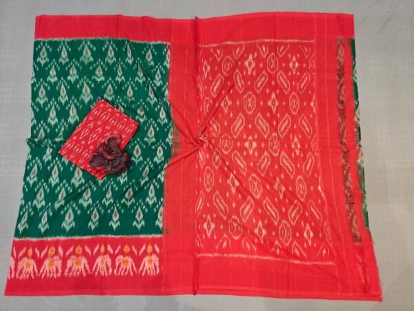 Pochampally Double Ikkat Mercerized Cotton Sarees -PRSM29004