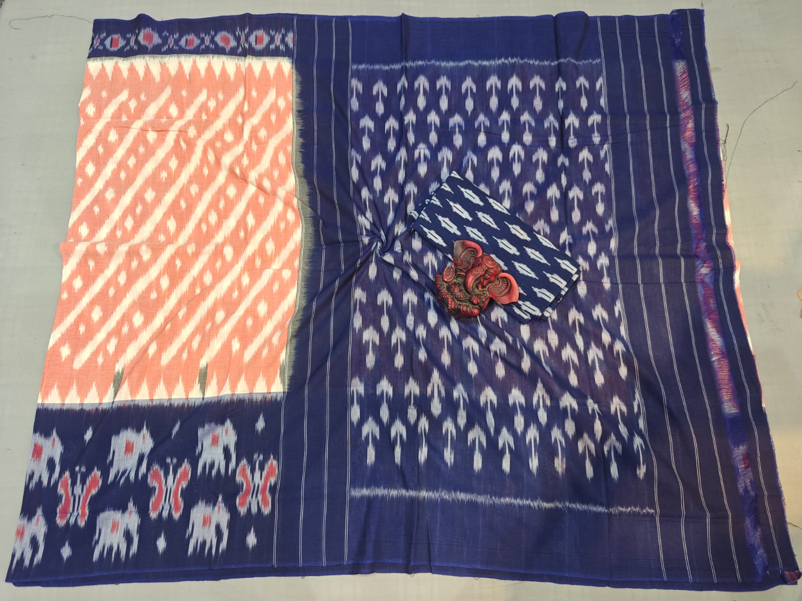 Pochampally Double Ikkat Mercerized Cotton Sarees -PRSM29004