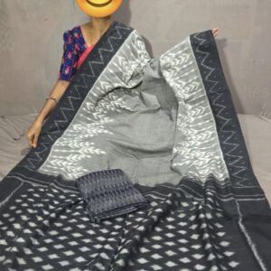 Pochampally Double Ikkat Mercerized Cotton Sarees -PRSM29040