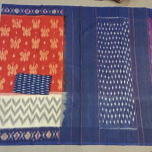 Pochampally Double Ikkat Mercerized Cotton Sarees -PRSM29043