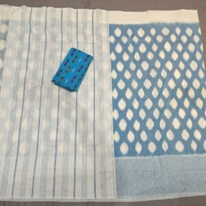 Pochampally Double Ikkat Mercerized Cotton Sarees -PRSM29045