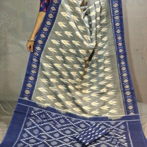 Pochampally Double Ikkat Mercerized Cotton Sarees -PRSM29046