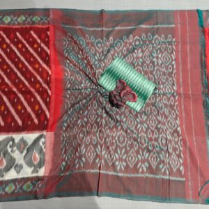 Pochampally Double Ikkat Mercerized Cotton Sarees -PRSM29048
