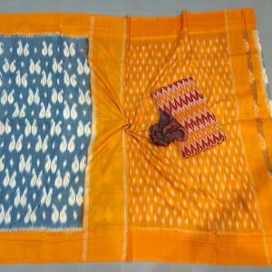 Pochampally Double Ikkat Mercerized Cotton Sarees -PRSM29050