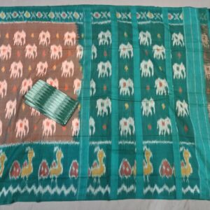 Pochampally Double Ikkat Mercerized Cotton Sarees -PRSM29055