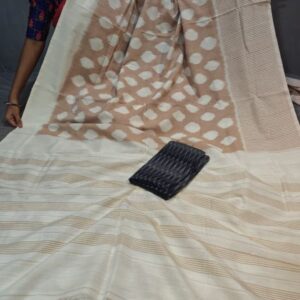 Pochampally Double Ikkat Mercerized Cotton Sarees -PRSM29058