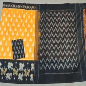 Pochampally Double Ikkat Mercerized Cotton Sarees -PRSM29059