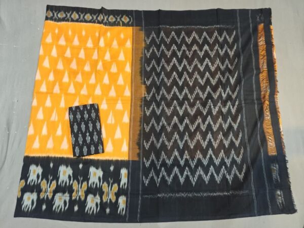 Pochampally Double Ikkat Mercerized Cotton Sarees -PRSM29059