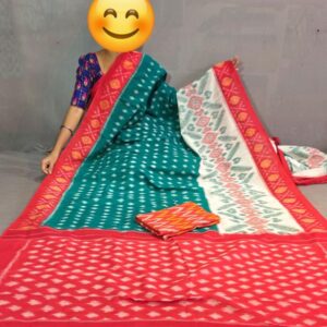 Pochampally Double Ikkat Mercerized Cotton Sarees -PRSM29062