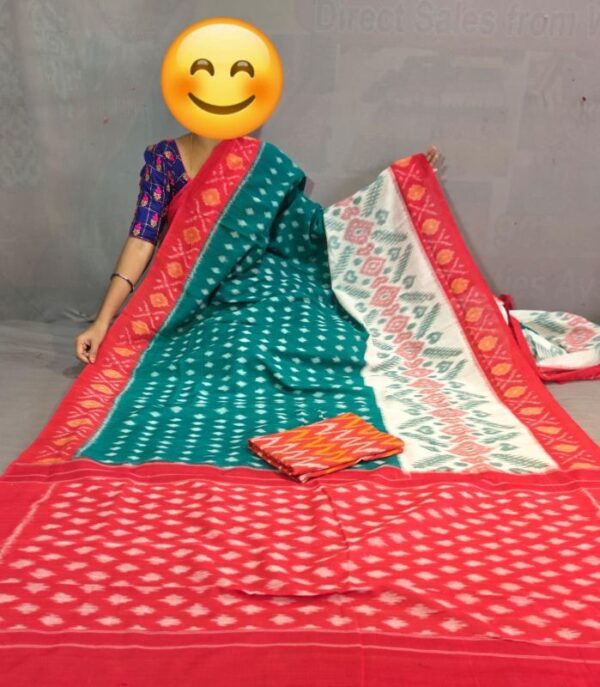 Pochampally Double Ikkat Mercerized Cotton Sarees -PRSM29062