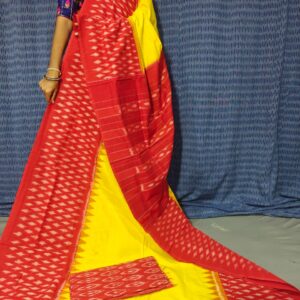 Pochampally Double Ikkat Mercerized Cotton Sarees -PRSM29063