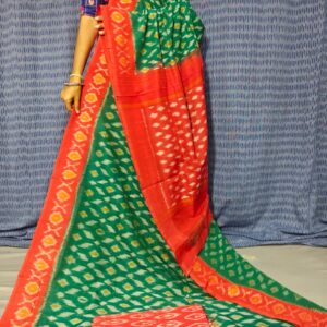 Pochampally Double Ikkat Mercerized Cotton Sarees -PRSM29065