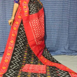 Pochampally Double Ikkat Mercerized Cotton Sarees -PRSM29068