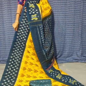Pochampally Double Ikkat Mercerized Cotton Sarees -PRSM29070