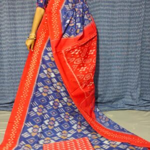 Pochampally Double Ikkat Mercerized Cotton Sarees -PRSM29071