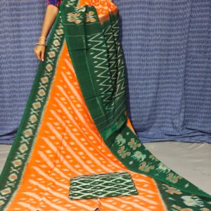 Pochampally Double Ikkat Mercerized Cotton Sarees -PRSM29075