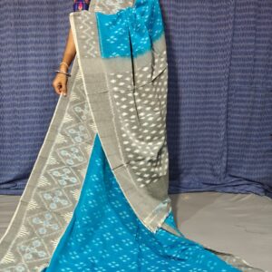 Pochampally Double Ikkat Mercerized Cotton Sarees -PRSM29076