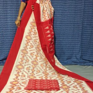 Pochampally Double Ikkat Mercerized Cotton Sarees -PRSM29078